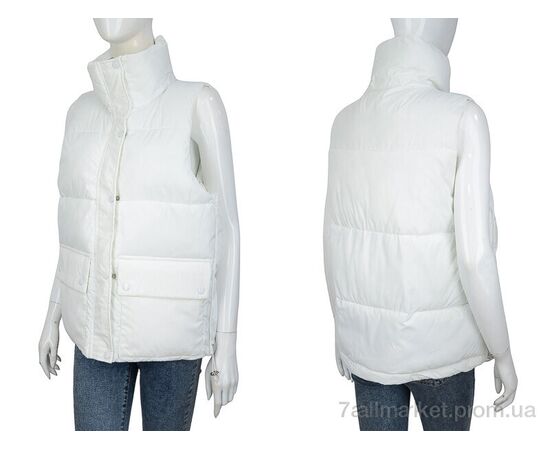 Жилетка жіноча Весна/осінь 2219 white (5 шт. р.сіткаM-2XL) "Turn Hug" недорого оптом від прямого постачальника, зображення 3 Жилетка жіноча Весна/осінь 2219 white (5 шт. р.сіткаM-2XL) "Turn Hug" недорого оптом від прямого постачальника, зображення 3