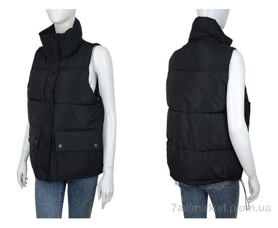 Жилетка жіноча Весна/осінь 2219 black (5 шт. р.сіткаM-2XL) "Turn Hug" недорого оптом від прямого постачальника, зображення 3 Жилетка жіноча Весна/осінь 2219 black (5 шт. р.сіткаM-2XL) "Turn Hug" недорого оптом від прямого постачальника, зображення 3