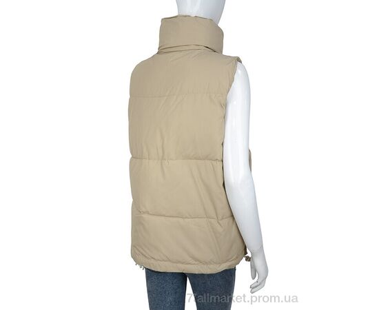 Жилетка жіноча Весна/осінь 2219 beige (5 шт. р.сіткаM-2XL) "Turn Hug" недорого оптом від прямого постачальника, зображення 2 Жилетка жіноча Весна/осінь 2219 beige (5 шт. р.сіткаM-2XL) "Turn Hug" недорого оптом від прямого постачальника, зображення 2