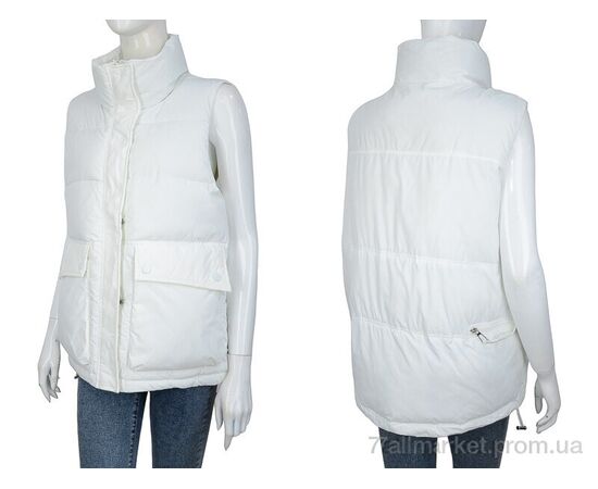 Жилетка жіноча Весна/осінь 2338 white (5 шт. р.сіткаM-2XL) "Turn Hug" недорого оптом від прямого постачальника, зображення 3 Жилетка жіноча Весна/осінь 2338 white (5 шт. р.сіткаM-2XL) "Turn Hug" недорого оптом від прямого постачальника, зображення 3