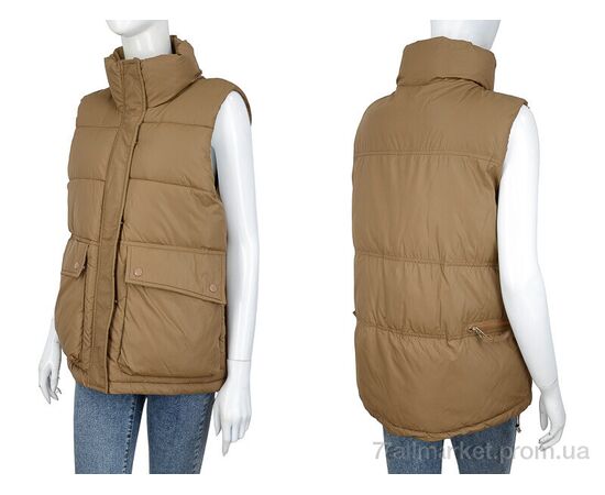 Жилетка жіноча Весна/осінь 2338 brown (5 шт. р.сіткаM-2XL) "Turn Hug" недорого оптом від прямого постачальника, зображення 3 Жилетка жіноча Весна/осінь 2338 brown (5 шт. р.сіткаM-2XL) "Turn Hug" недорого оптом від прямого постачальника, зображення 3