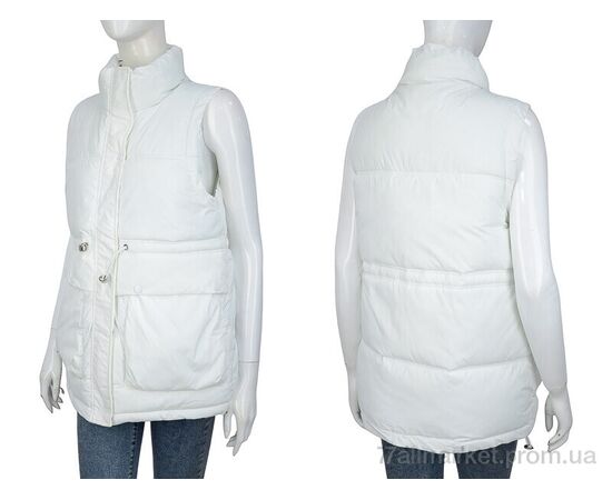 Жилетка жіноча Весна/осінь 2251 white (5 шт. р.сіткаM-2XL) "Turn Hug" недорого оптом від прямого постачальника, зображення 3 Жилетка жіноча Весна/осінь 2251 white (5 шт. р.сіткаM-2XL) "Turn Hug" недорого оптом від прямого постачальника, зображення 3