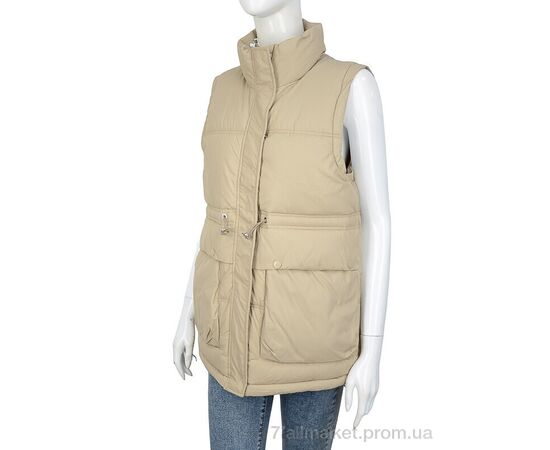 Жилетка жіноча Весна/осінь 2251 beige (5 шт. р.сіткаM-2XL) "Turn Hug" недорого оптом від прямого постачальника Жилетка жіноча Весна/осінь 2251 beige (5 шт. р.сіткаM-2XL) "Turn Hug" недорого оптом від прямого постачальника