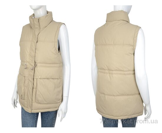 Жилетка жіноча Весна/осінь 2251 beige (5 шт. р.сіткаM-2XL) "Turn Hug" недорого оптом від прямого постачальника, зображення 3 Жилетка жіноча Весна/осінь 2251 beige (5 шт. р.сіткаM-2XL) "Turn Hug" недорого оптом від прямого постачальника, зображення 3