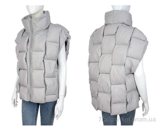 Жилетка жіноча Весна/осінь 1882 grey (5 шт. р.сіткаM-2XL) "Turn Hug" недорого оптом від прямого постачальника, зображення 3 Жилетка жіноча Весна/осінь 1882 grey (5 шт. р.сіткаM-2XL) "Turn Hug" недорого оптом від прямого постачальника, зображення 3