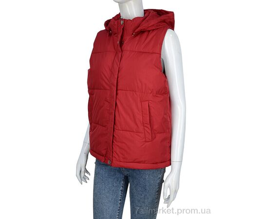 Жилетка женская Весна/осень 20232 red (06900) (5 шт. р.сетка L-4XL) "Obuvok" недорого оптом от прямого поставщика Фотография Жилетка женская Весна/осень 20232 red (06900) (5 шт. р.сетка L-4XL) "Obuvok" недорого оптом от прямого поставщика