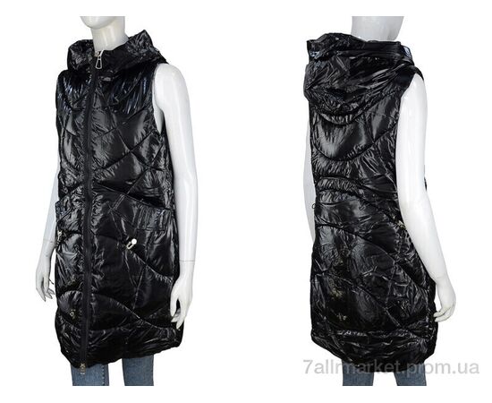 Жилетка женская Весна/осень 2270 black (4 шт. р.сетка M-2XL) "Obuvok" недорого оптом от прямого поставщика, изображение 3 Фотография Жилетка женская Весна/осень 2270 black (4 шт. р.сетка M-2XL) "Obuvok" недорого оптом от прямого поставщика, изображение 3