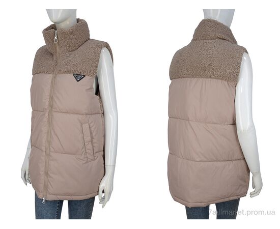 Жилетка женская Весна/осень 2321 brown (5 шт. р.сетка 48-56) "Hope" недорого оптом от прямого поставщика, изображение 3 Фотография Жилетка женская Весна/осень 2321 brown (5 шт. р.сетка 48-56) "Hope" недорого оптом от прямого поставщика, изображение 3