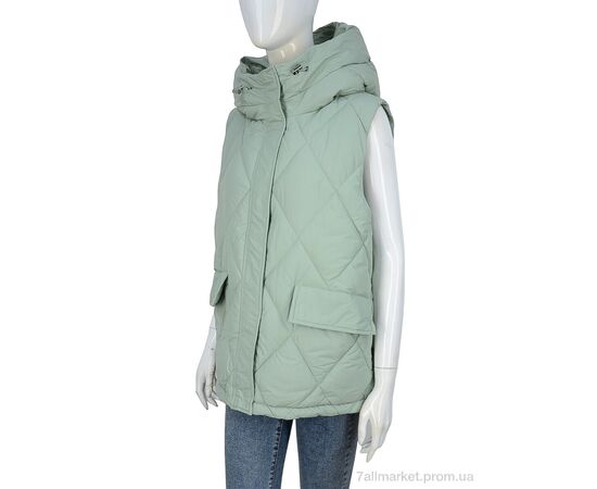 Жилетка женская Весна/осень 9155 bean green (5 шт. р.сетка 48-56) "Hope" недорого оптом от прямого поставщика Фотография Жилетка женская Весна/осень 9155 bean green (5 шт. р.сетка 48-56) "Hope" недорого оптом от прямого поставщика