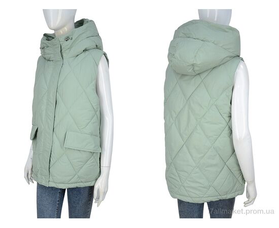 Жилетка женская Весна/осень 9155 bean green (5 шт. р.сетка 48-56) "Hope" недорого оптом от прямого поставщика, изображение 3 Фотография Жилетка женская Весна/осень 9155 bean green (5 шт. р.сетка 48-56) "Hope" недорого оптом от прямого поставщика, изображение 3