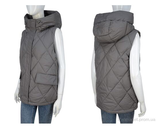 Жилетка женская Весна/осень 9155 coffe (5 шт. р.сетка 48-56) "Hope" недорого оптом от прямого поставщика, изображение 3 Фотография Жилетка женская Весна/осень 9155 coffe (5 шт. р.сетка 48-56) "Hope" недорого оптом от прямого поставщика, изображение 3