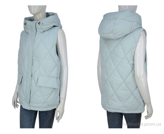 Жилетка женская Весна/осень 9155 sky blue (5 шт. р.сетка 48-56) "Hope" недорого оптом от прямого поставщика, изображение 3 Фотография Жилетка женская Весна/осень 9155 sky blue (5 шт. р.сетка 48-56) "Hope" недорого оптом от прямого поставщика, изображение 3