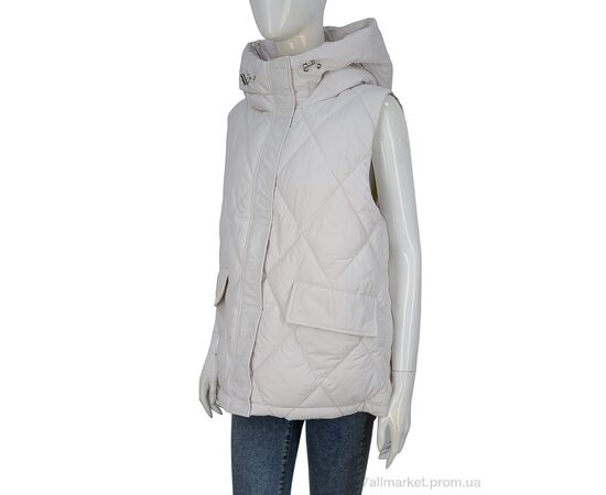 Жилетка женская Весна/осень 9155 beige (5 шт. р.сетка 48-56) "Hope" недорого оптом от прямого поставщика Фотография Жилетка женская Весна/осень 9155 beige (5 шт. р.сетка 48-56) "Hope" недорого оптом от прямого поставщика