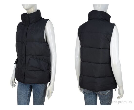Жилетка женская Весна/осень 9133 black (5 шт. р.сетка S-2XL) "Hope" недорого оптом от прямого поставщика, изображение 3 Фотография Жилетка женская Весна/осень 9133 black (5 шт. р.сетка S-2XL) "Hope" недорого оптом от прямого поставщика, изображение 3