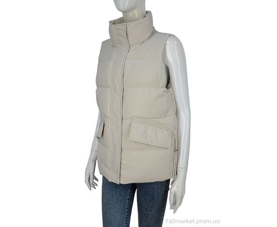 Жилетка женская Весна/осень 9133 beige (5 шт. р.сетка S-2XL) "Hope" недорого оптом от прямого поставщика Фотография Жилетка женская Весна/осень 9133 beige (5 шт. р.сетка S-2XL) "Hope" недорого оптом от прямого поставщика