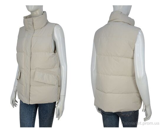 Жилетка женская Весна/осень 9133 beige (5 шт. р.сетка S-2XL) "Hope" недорого оптом от прямого поставщика, изображение 3 Фотография Жилетка женская Весна/осень 9133 beige (5 шт. р.сетка S-2XL) "Hope" недорого оптом от прямого поставщика, изображение 3
