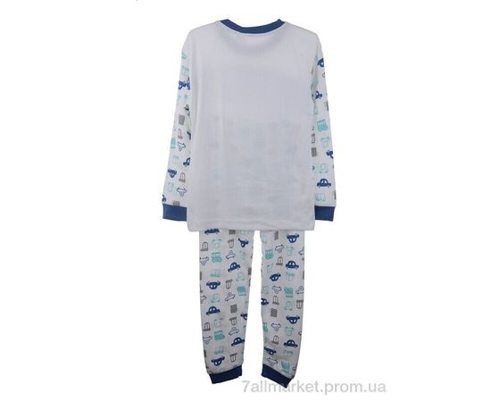 Дитяча піжама Весна/осінь 001-4 white (3 шт. р.сітка7-9) "OL" недорого оптом від прямого постачальника, зображення 2 Дитяча піжама Весна/осінь 001-4 white (3 шт. р.сітка7-9) "OL" недорого оптом від прямого постачальника, зображення 2