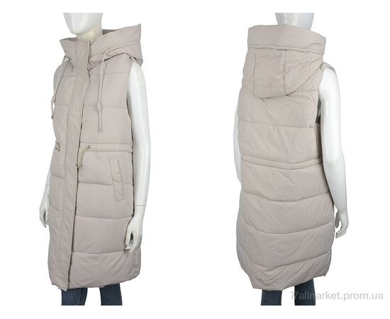 Жилетка жіноча Весна/осінь 2325 beige (5 шт. р.сітка48-56) "Hope" недорого оптом від прямого постачальника, зображення 3 Жилетка жіноча Весна/осінь 2325 beige (5 шт. р.сітка48-56) "Hope" недорого оптом від прямого постачальника, зображення 3