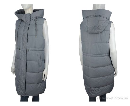 Жилетка жіноча Весна/осінь 2325 grey (5 шт. р.сітка48-56) "Hope" недорого оптом від прямого постачальника, зображення 3 Жилетка жіноча Весна/осінь 2325 grey (5 шт. р.сітка48-56) "Hope" недорого оптом від прямого постачальника, зображення 3