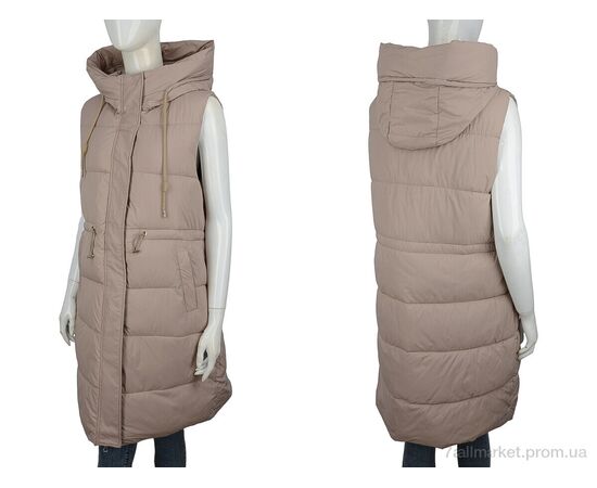 Жилетка жіноча Весна/осінь 2325 brown (5 шт. р.сітка48-56) "Hope" недорого оптом від прямого постачальника, зображення 3 Жилетка жіноча Весна/осінь 2325 brown (5 шт. р.сітка48-56) "Hope" недорого оптом від прямого постачальника, зображення 3