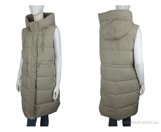 Жилетка жіноча Весна/осінь 2325 khaki (5 шт. р.сітка48-56) "Hope" недорого оптом від прямого постачальника, зображення 3 Жилетка жіноча Весна/осінь 2325 khaki (5 шт. р.сітка48-56) "Hope" недорого оптом від прямого постачальника, зображення 3