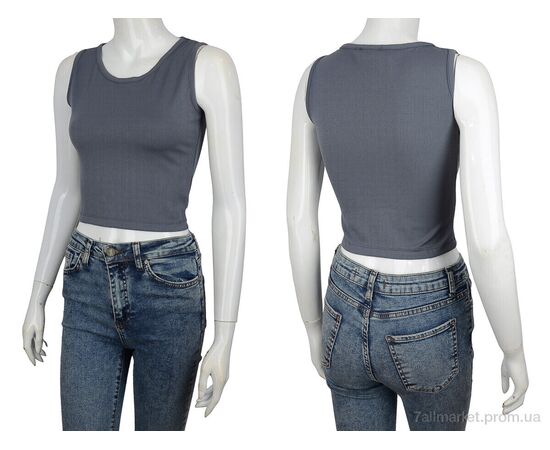 Топ жіночий Літо 1085-3 grey (4 шт. р.сіткаS-XL) "Red Hat" недорого оптом від прямого постачальника, зображення 3 Топ жіночий Літо 1085-3 grey (4 шт. р.сіткаS-XL) "Red Hat" недорого оптом від прямого постачальника, зображення 3