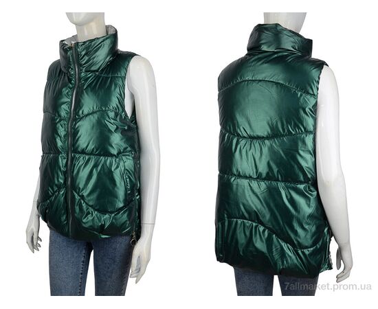Жилетка жіноча Весна/осінь 2102 green (4 шт. р.сіткаL-2XL) "Obuvok" недорого оптом від прямого постачальника, зображення 3 Жилетка жіноча Весна/осінь 2102 green (4 шт. р.сіткаL-2XL) "Obuvok" недорого оптом від прямого постачальника, зображення 3