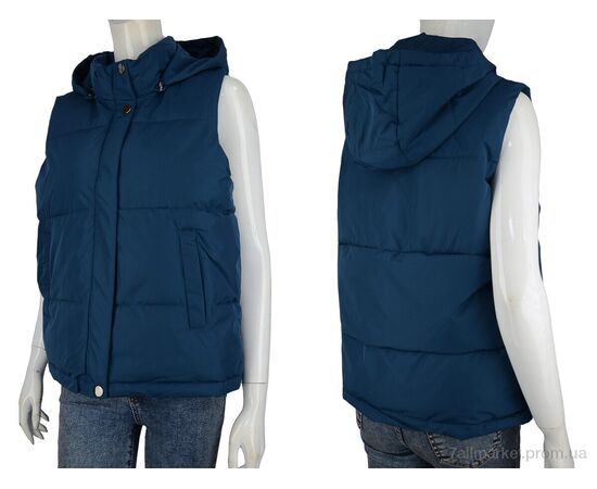 Жилетка жіноча Весна/осінь 20232 blue (06900) (5 шт. р.сіткаL-4XL) "Obuvok" недорого оптом від прямого постачальника, зображення 3 Жилетка жіноча Весна/осінь 20232 blue (06900) (5 шт. р.сіткаL-4XL) "Obuvok" недорого оптом від прямого постачальника, зображення 3