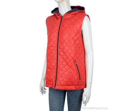 Жилетка женская Весна/осень ДЖ2 red (04328) (5 шт. р.сетка 36-48) "Obuvok" недорого оптом от прямого поставщика Фотография Жилетка женская Весна/осень ДЖ2 red (04328) (5 шт. р.сетка 36-48) "Obuvok" недорого оптом от прямого поставщика