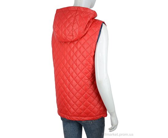 Жилетка женская Весна/осень ДЖ2 red (04328) (5 шт. р.сетка 36-48) "Obuvok" недорого оптом от прямого поставщика, изображение 2 Фотография Жилетка женская Весна/осень ДЖ2 red (04328) (5 шт. р.сетка 36-48) "Obuvok" недорого оптом от прямого поставщика, изображение 2