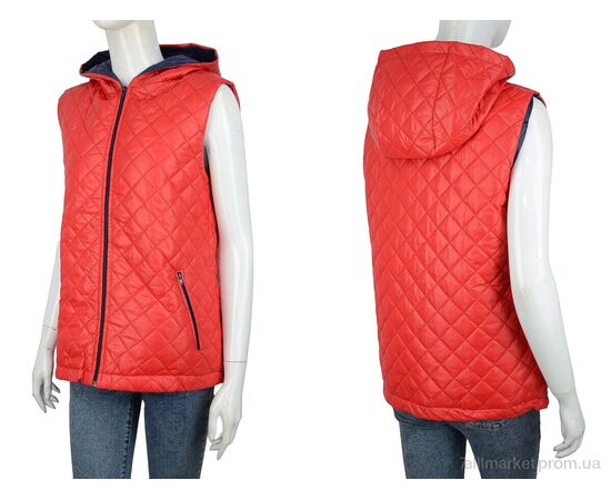 Жилетка женская Весна/осень ДЖ2 red (04328) (5 шт. р.сетка 36-48) "Obuvok" недорого оптом от прямого поставщика, изображение 3 Фотография Жилетка женская Весна/осень ДЖ2 red (04328) (5 шт. р.сетка 36-48) "Obuvok" недорого оптом от прямого поставщика, изображение 3