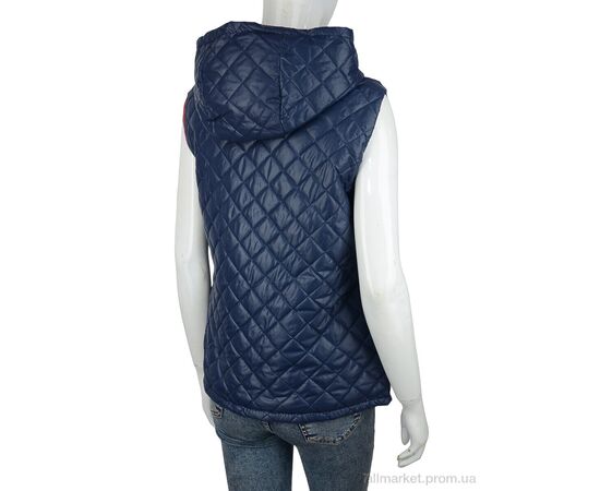 Жилетка женская Весна/осень ДЖ1 blue (04327) (3 шт. р.сетка 40-44) "Obuvok" недорого оптом от прямого поставщика, изображение 2 Фотография Жилетка женская Весна/осень ДЖ1 blue (04327) (3 шт. р.сетка 40-44) "Obuvok" недорого оптом от прямого поставщика, изображение 2