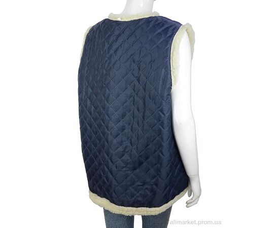 Жилетка жіноча Зима Жилетка хутро синьо-біла (8 шт. р.сітка52-62) "LiBang" недорого оптом від прямого постачальника, зображення 2 Жилетка жіноча Зима Жилетка хутро синьо-біла (8 шт. р.сітка52-62) "LiBang" недорого оптом від прямого постачальника, зображення 2