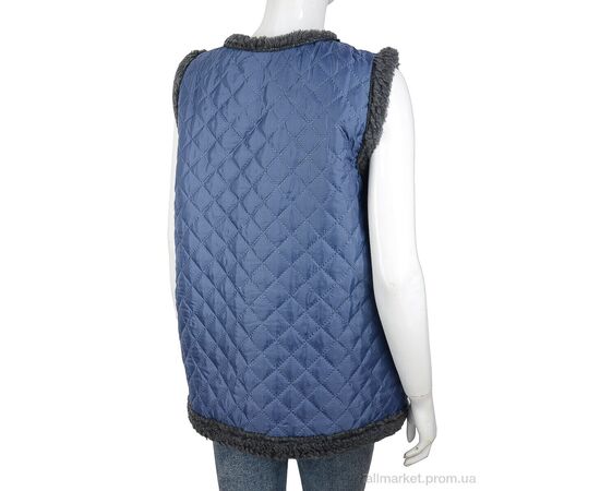 Жилетка жіноча Зима Жилетка хутро синьо-сіра (6 шт. р.сітка52-62) "LiBang" недорого оптом від прямого постачальника, зображення 2 Жилетка жіноча Зима Жилетка хутро синьо-сіра (6 шт. р.сітка52-62) "LiBang" недорого оптом від прямого постачальника, зображення 2