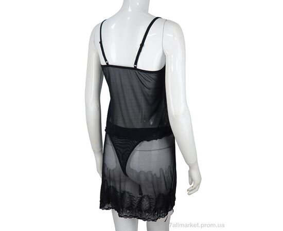 Фотография Комплект белья Весна/осень QG1071 black (4 шт. р.сетка L-3XL) "Textile" недорого оптом от прямого поставщика, изображение 2