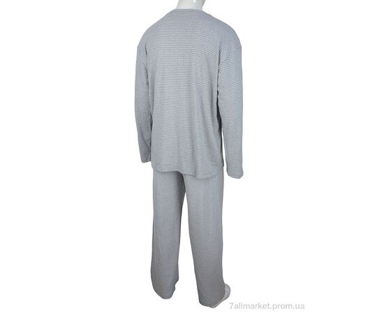 Пижама мужская Весна/осень 7104 grey (4 шт. р.сетка XL-3XL) "Nicoletta" недорого оптом от прямого поставщика, изображение 2 Фотография Пижама мужская Весна/осень 7104 grey (4 шт. р.сетка XL-3XL) "Nicoletta" недорого оптом от прямого поставщика, изображение 2