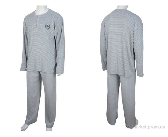 Пижама мужская Весна/осень 7104 grey (4 шт. р.сетка XL-3XL) "Nicoletta" недорого оптом от прямого поставщика, изображение 3 Фотография Пижама мужская Весна/осень 7104 grey (4 шт. р.сетка XL-3XL) "Nicoletta" недорого оптом от прямого поставщика, изображение 3