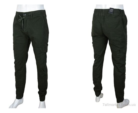 Чоловічі брюки Весна/осінь 8523-4 green (8 шт. р.сітка29-38) "Baron" недорого оптом від прямого постачальника, зображення 3 Чоловічі брюки Весна/осінь 8523-4 green (8 шт. р.сітка29-38) "Baron" недорого оптом від прямого постачальника, зображення 3
