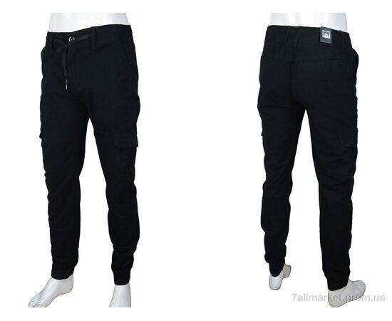 Чоловічі брюки Весна/осінь 8525-1 black (8 шт. р.сітка30-38) "Baron" недорого оптом від прямого постачальника, зображення 3 Чоловічі брюки Весна/осінь 8525-1 black (8 шт. р.сітка30-38) "Baron" недорого оптом від прямого постачальника, зображення 3