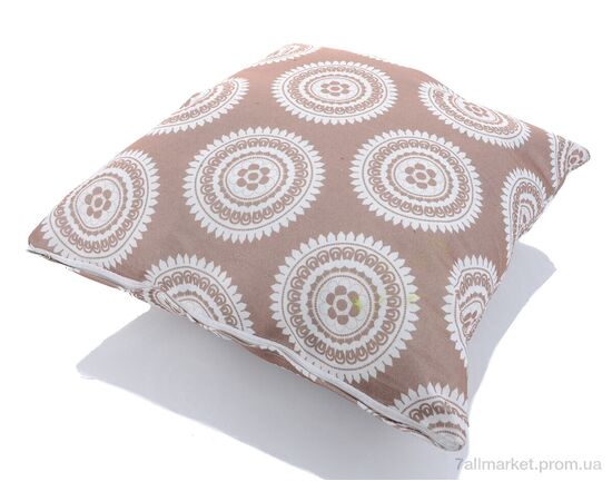 Фотография Подушка  Подушка текстиль 08008-1 коричневий (40x40) (2 шт. р.сетка ) "Obuvok" недорого оптом от прямого поставщика, изображение 2