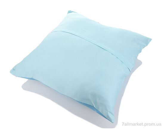 Фотография Подушка  Подушка атлас 07942-6 блакитний (45x45) (2 шт. р.сетка ) "Obuvok" недорого оптом от прямого поставщика, изображение 2