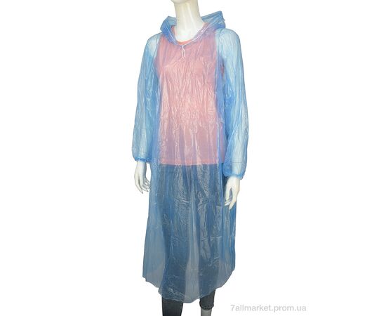 Дождевик женский Весна/осень YJ93 blue (10 шт. р.сетка One size) "HOROSO HOME" недорого оптом от прямого поставщика, изображение 3 Фотография Дождевик женский Весна/осень YJ93 blue (10 шт. р.сетка One size) "HOROSO HOME" недорого оптом от прямого поставщика, изображение 3