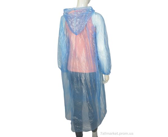 Дождевик женский Весна/осень YJ93 blue (10 шт. р.сетка One size) "HOROSO HOME" недорого оптом от прямого поставщика, изображение 4 Фотография Дождевик женский Весна/осень YJ93 blue (10 шт. р.сетка One size) "HOROSO HOME" недорого оптом от прямого поставщика, изображение 4