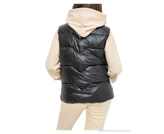 Жилетка жіноча Весна/осінь 7011 чорний (5 шт. р.сіткаL-4XL) "Massmag" недорого оптом від прямого постачальника, зображення 4 Жилетка жіноча Весна/осінь 7011 чорний (5 шт. р.сіткаL-4XL) "Massmag" недорого оптом від прямого постачальника, зображення 4