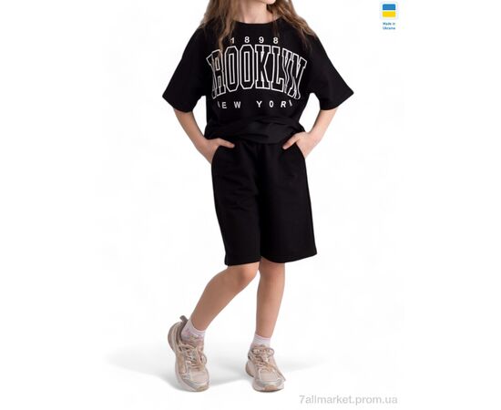 Костюм детский Лето 2408 чорний (134-158) (5 шт. р.сетка S-2XL) "LiMa" недорого оптом от прямого поставщика Фотография Костюм детский Лето 2408 чорний (134-158) (5 шт. р.сетка S-2XL) "LiMa" недорого оптом от прямого поставщика