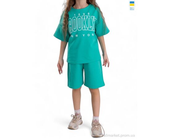 Костюм детский Лето 2408 бірюзовий (134-158) (5 шт. р.сетка S-2XL) "LiMa" недорого оптом от прямого поставщика Фотография Костюм детский Лето 2408 бірюзовий (134-158) (5 шт. р.сетка S-2XL) "LiMa" недорого оптом от прямого поставщика