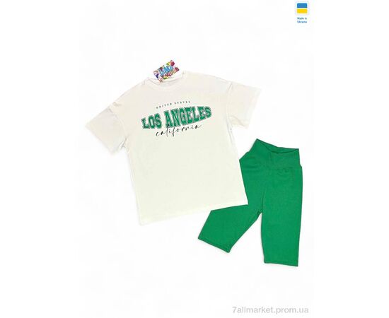 Костюм детский Лето 2314 біло-зелений (134-158) (5 шт. р.сетка S-2XL) "LiMa" недорого оптом от прямого поставщика Фотография Костюм детский Лето 2314 біло-зелений (134-158) (5 шт. р.сетка S-2XL) "LiMa" недорого оптом от прямого поставщика