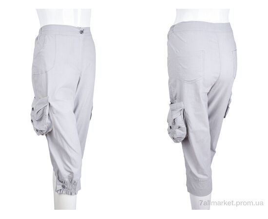 Капри женские Лето 293 (08954) l.grey (6 шт. р.сетка 31-36) "Obuvok" недорого оптом от прямого поставщика, изображение 3 Фотография Капри женские Лето 293 (08954) l.grey (6 шт. р.сетка 31-36) "Obuvok" недорого оптом от прямого поставщика, изображение 3