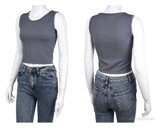 Топ жіночий Літо 1739 grey (4 шт. р.сіткаS-XL) "Red Hat" недорого оптом від прямого постачальника, зображення 3 Топ жіночий Літо 1739 grey (4 шт. р.сіткаS-XL) "Red Hat" недорого оптом від прямого постачальника, зображення 3