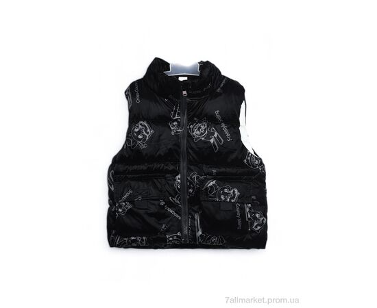 Жилетка детская Весна/осень 3790-10 black (5 шт. р.сетка 90-130) "Мир" недорого оптом от прямого поставщика Фотография Жилетка детская Весна/осень 3790-10 black (5 шт. р.сетка 90-130) "Мир" недорого оптом от прямого поставщика